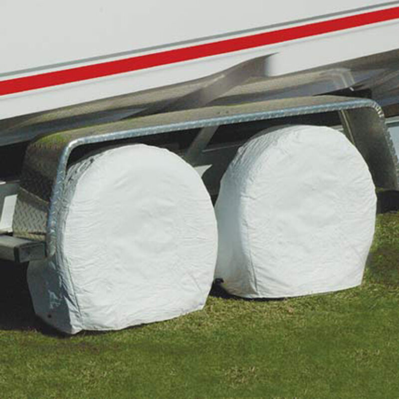 Overton's Trailer Tire Guards, 27" - 29" White image number 1